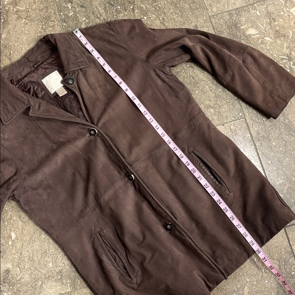 J. Jill Brown leather chore coat, M - Picture 7 of 16